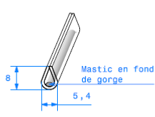 Profil 1967000 - PVC "U" transparent  - Rlu 25m