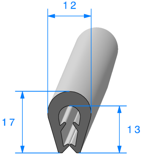 Bord de Tôle Noir - Tôle 3 à 5 mm - Rouleau de 25 mètres