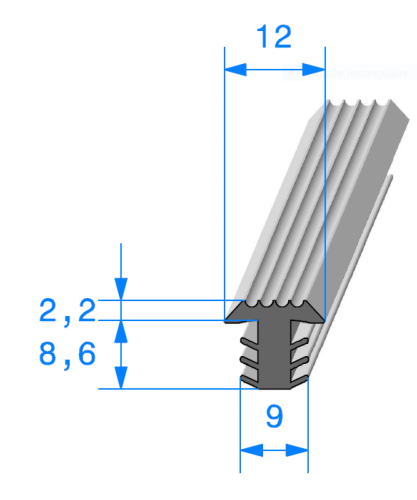 Profil 1837000 - EPDM 70sh - Rlu 100m