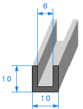 Profil U standard - Spécialiste du caoutchouc - Labbé CCM