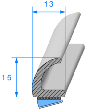 Joint caoutchouc autocollant - Profils joints caoutchouc - joint