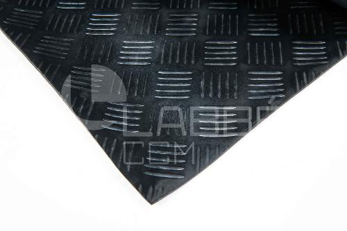 Tapis 544 - Checker - SBR Noir 70sh - 10mx1m40 - ép 3mm+/-0.4