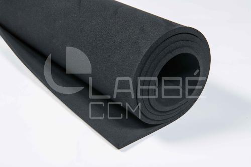 Plaque EPDM Noir Cellulaire - 510 - ép 12mm - 2mx1m