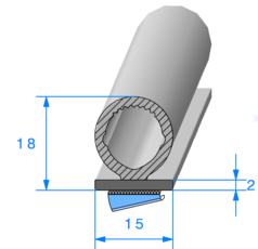 Joint caoutchouc autocollant - Profils joints caoutchouc - joint