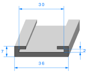 Profil 1703000 - EPDM Noir 70sh - Rlu 50m