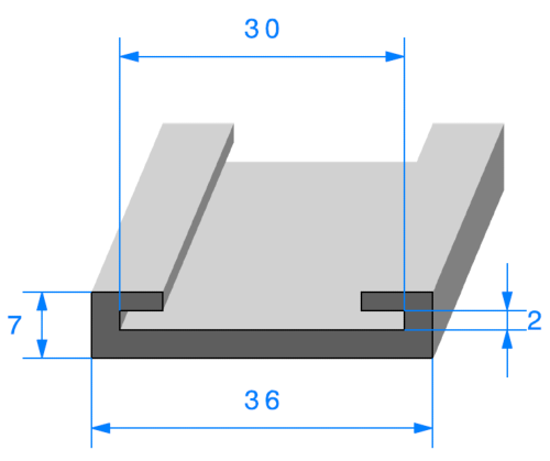 Profil 1703000 - EPDM Noir 70sh - Rlu 50m