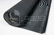 Tapis 402 - Stries Mixtes - SBR Noir 80 sh - 10mx1,20m ép.3mm