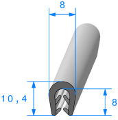 Bord de Tôle Noir - Tôle 1,5 à 2,5 mm - Rouleau de 100 mètres
