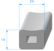 Profil 1031000 - EPDM Cellulaire - Rlu 25m