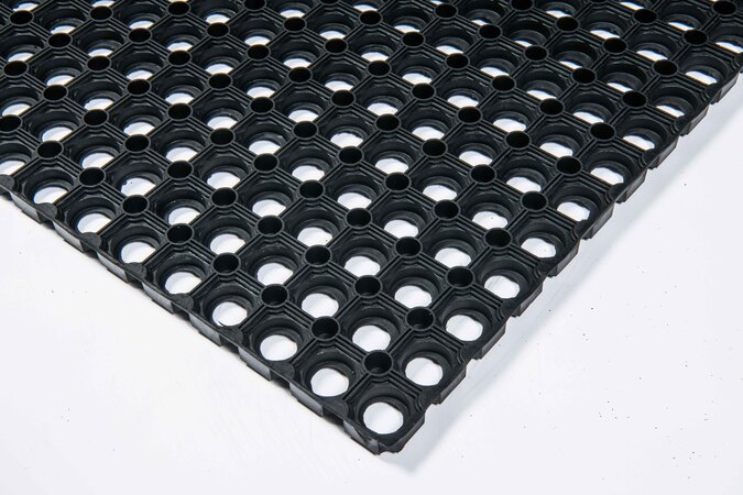 Caillebotis 507 à Fond Ouvert - SBR Noir 60sh - 1m50 x 1m-ép 22mm