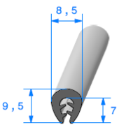 Bord de Tôle Noir - Tôle 0,5 à 2,5 mm - Rouleau de 100 mètres