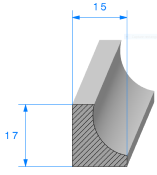 Profil 1040000 - EPDM Cellulaire - Rlu 25m