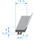 Profil 1331000 - EPDM noir 70 sh